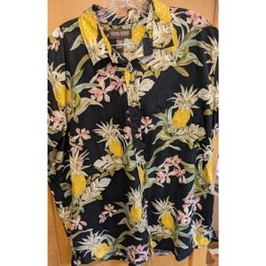 Cooke Street Hawaiian Shirt Print Aloha‎ Beach Luau Short Sleeve XL Button Down